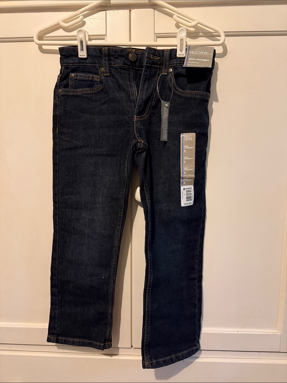 Falls Creek Dark Indigo Slim Straight Jeans